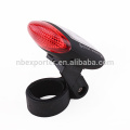 Solar energy rechargeable bicycle tail light with 3 modes for ultra bright LED